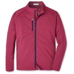Peter Millar Men's Medium Pomegranate Merge Hybrid Jacket MSRP $245